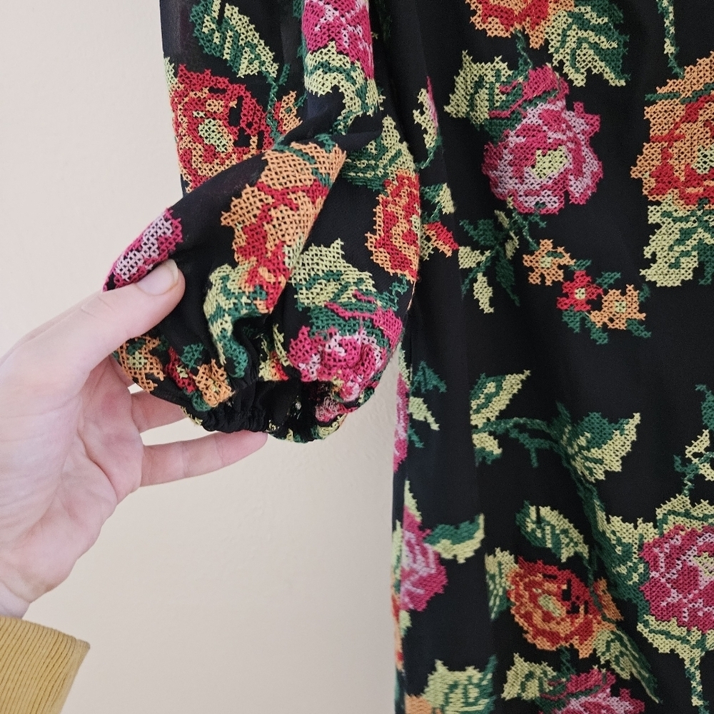 Anthropologie Eva Franco floral embroidery dress - Picture 11 of 13